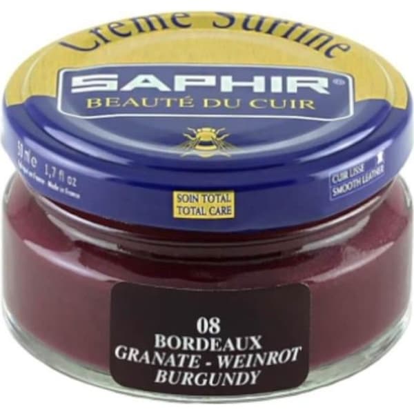 SAPHIR Superfin vinröd kräm - 50 ml