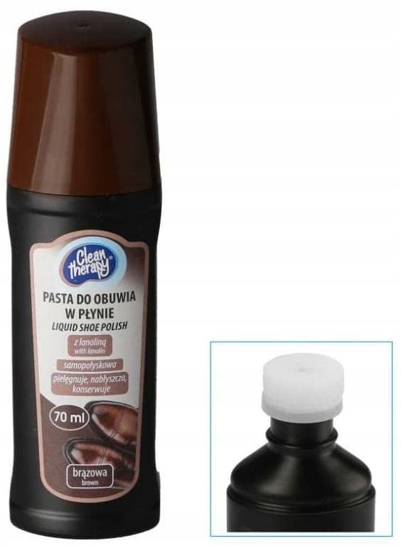 Flydende skocreme brun 70 ml vandfast glans