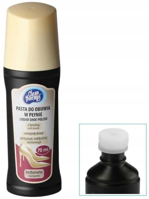 Flydende skocreme, farveløs, 70 ml, vandfast, blank