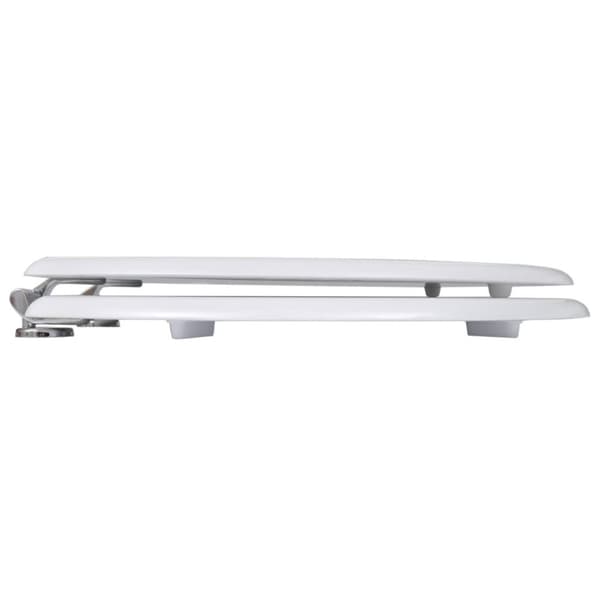 vidaXL Toalettsits MDF lock enkel design vit