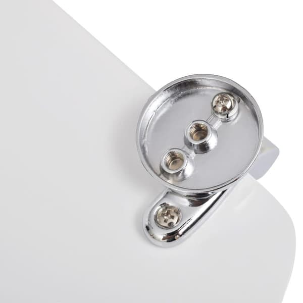 vidaXL Toalettsits MDF lock enkel design vit