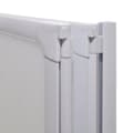 Miniatyrbild 5 av 8: vidaXL Duschvägg vikbar Vit 3-paneler 141x132 cm