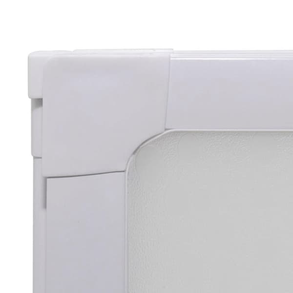 vidaXL Bad Skærm 117 x 120 cm 3 Foldbare Paneler