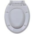 Miniatyrbilde 5 av 8: vidaXL Mykt-lukkende toalettstol oval