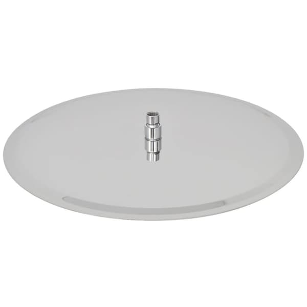 vidaXL Brusehoved rustfrit stål 50 cm rund
