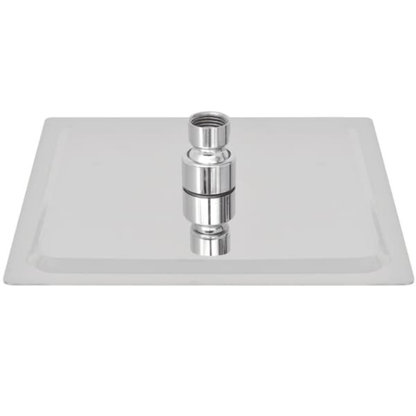 vidaXL Brusehoved rustfrit stål 20x20 cm firkantet
