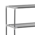 Miniatyrbillede 6 af 10: vidaXL opbevaringsstativ med 3 hylder 53x28x169 cm sølvfarvet