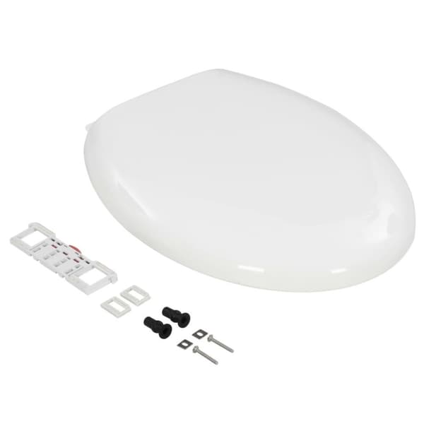vidaXL Toalettsete med soft-close og hurtigfeste hvit