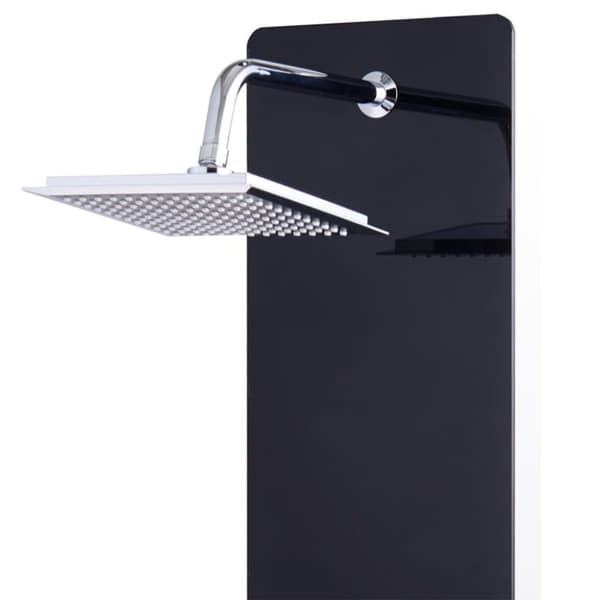 vidaXL bruserpanel glas 25 x 44,6 x 130 cm sort