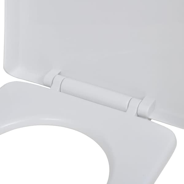vidaXL toiletsæder med soft close-låg 2 stk. plastik hvid