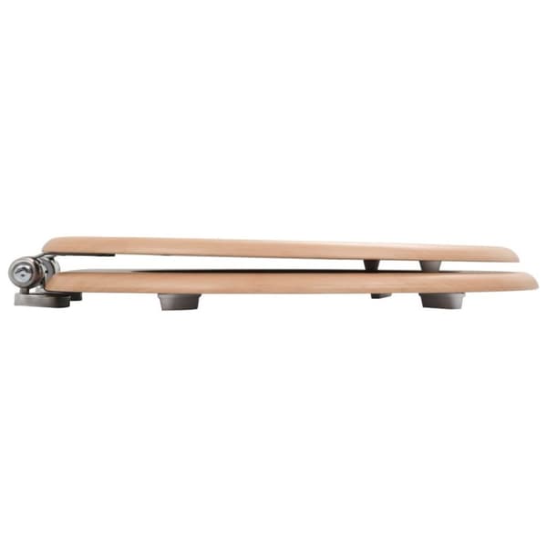 vidaXL WC-istuin soft close kannella MDF bambukuvio