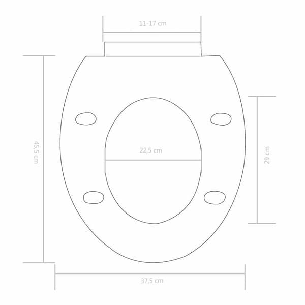vidaXL toiletsæde med soft-close og quick release-design hvid