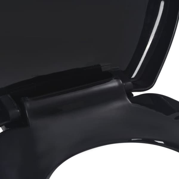 vidaXL toiletsæde med soft-close og quick release-design sort