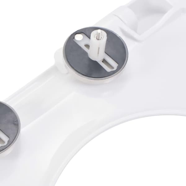 vidaXL Toalettsete med soft-close og hurtigfeste hvit
