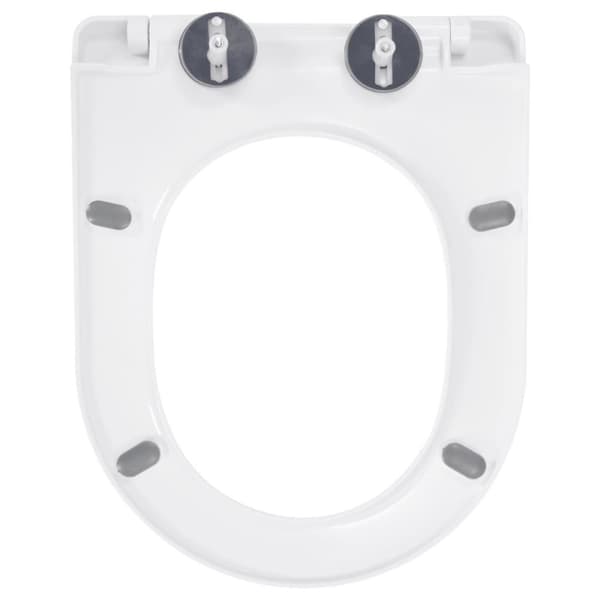 vidaXL toiletsæde med soft-close og quick release-design hvid