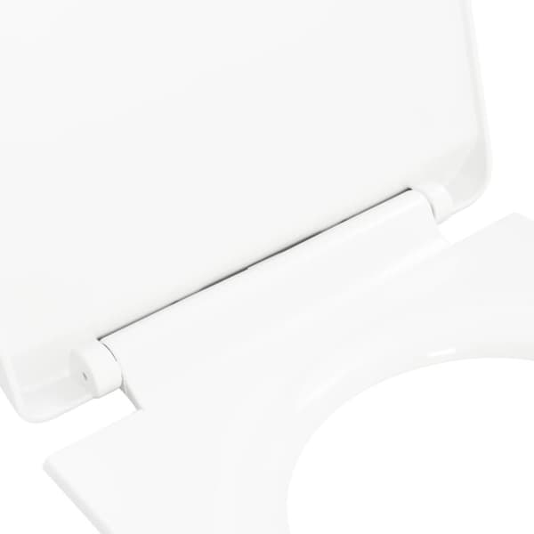 vidaXL toiletsæde med soft-close og quick release-design hvid