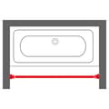 Miniatyrbillede 2 af 2: Sealskin teleskopisk badeforhængsstang 255 cm hvid