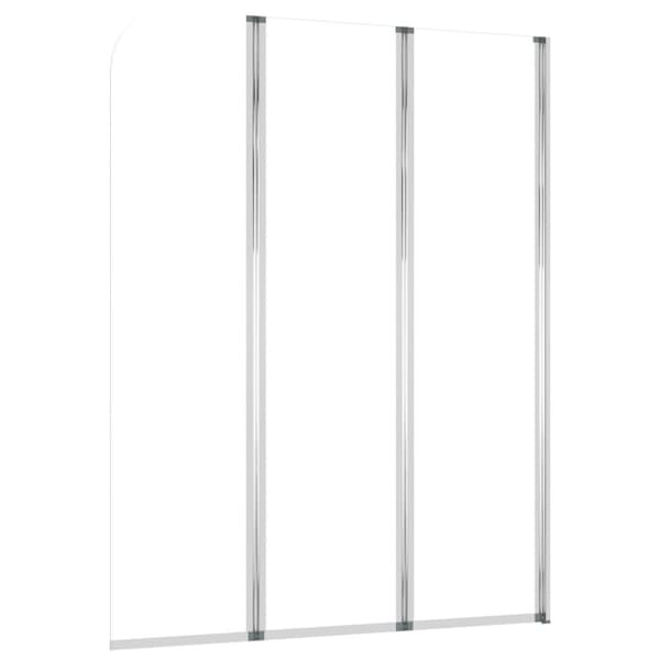 vidaXL brusevægge 2 stk. 104x130 cm hærdet glas transparent