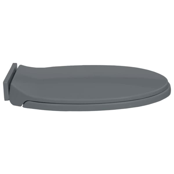 vidaXL toiletsæde med soft close oval grå