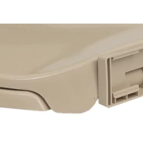 vidaXL soft close toiletsæde oval beige