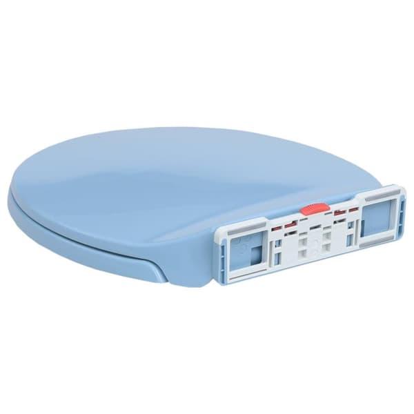 vidaXL soft close toiletsæde quick release oval blå