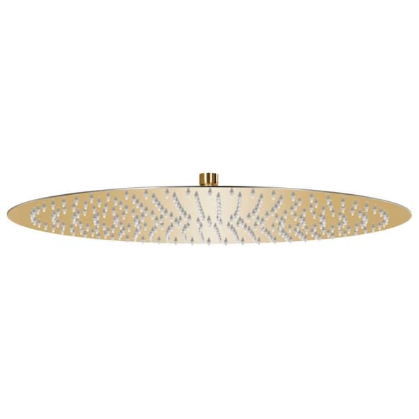 vidaXL Regndusjhode rustfritt stål 50 cm rund gull