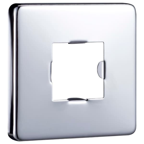 vidaXL Duscharm fyrkantig rostfritt stål 201 silver 30 cm
