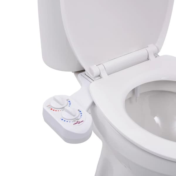 vidaXL Toalettfeste for bidet enkel dyse varmt og kaldt vann