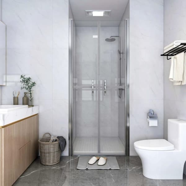 vidaXL brusedør 101x190 cm klart sikkerhedsglas