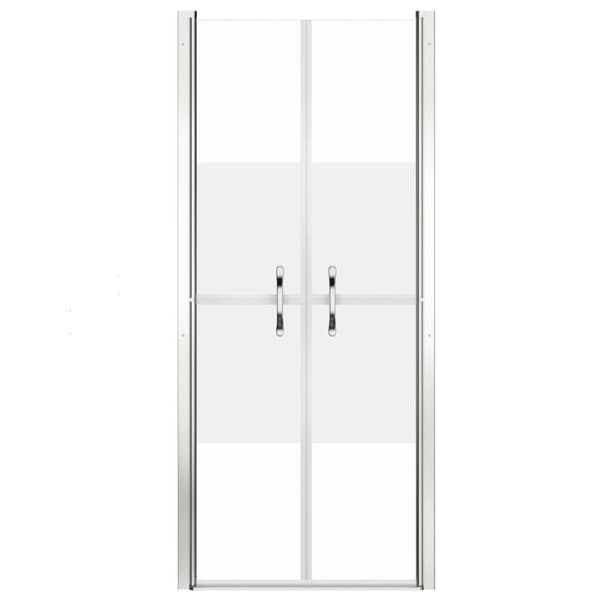 vidaXL Duschdörr halvfrostad ESG 76x190 cm