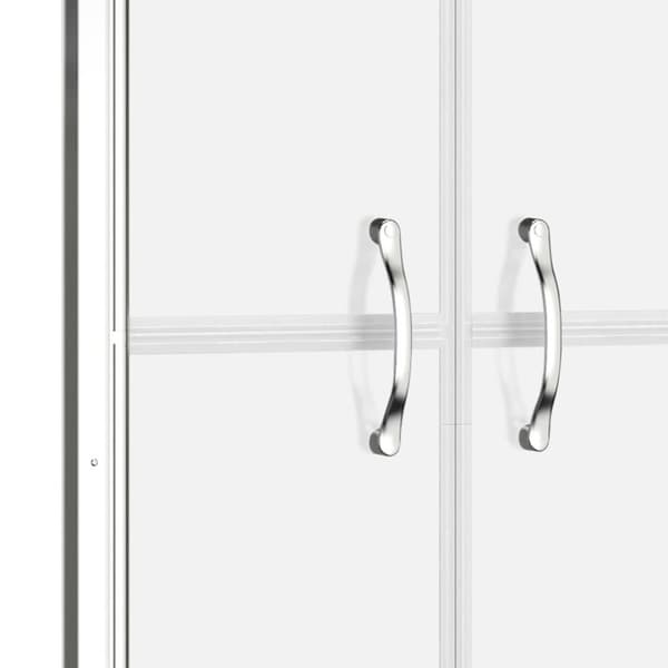 vidaXL brusedør 101x190 cm matteret sikkerhedsglas