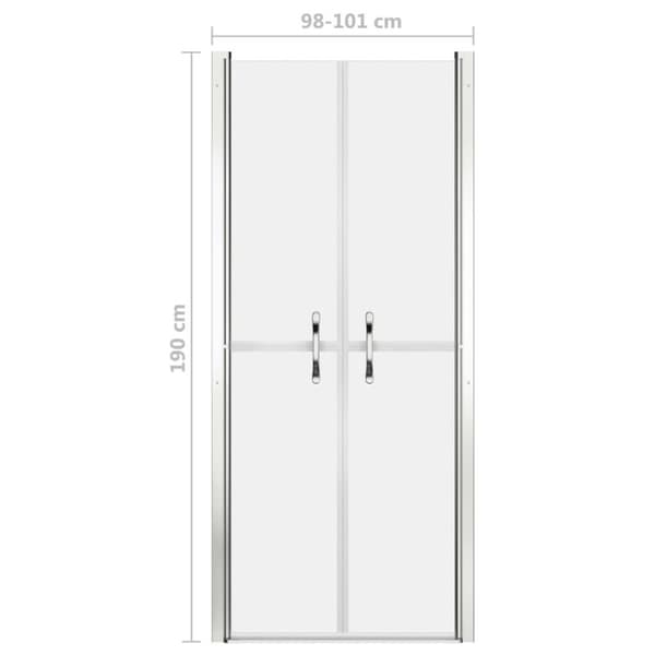 vidaXL brusedør 101x190 cm matteret sikkerhedsglas