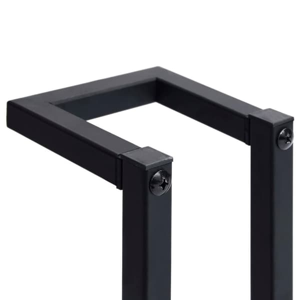 vidaXL håndklædeholder 12,5x12,5x60 cm jern sort