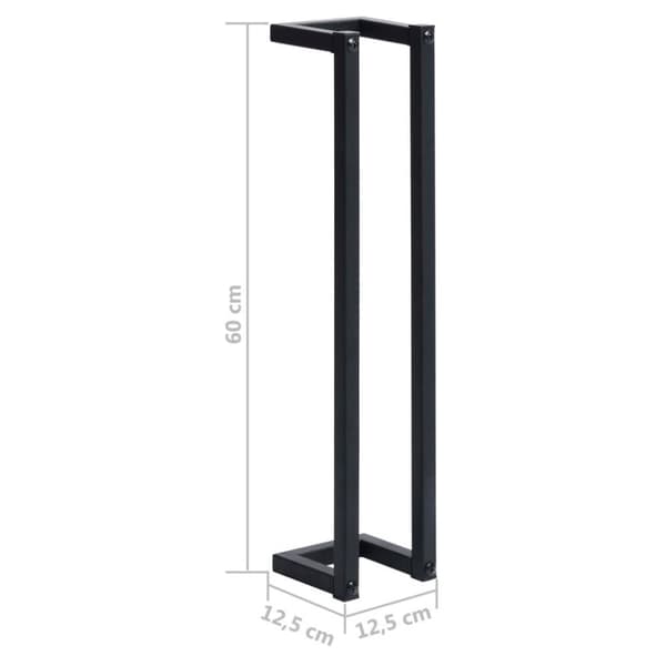 vidaXL håndklædeholder 12,5x12,5x60 cm jern sort