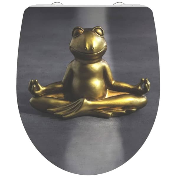 SCHÜTTE toiletsæde med soft close RELAXING FROG duroplast højglans