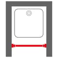 Miniatyrbild 4 av 6: Sealskin Teleskopisk duschdraperistång 80-130 cm vit
