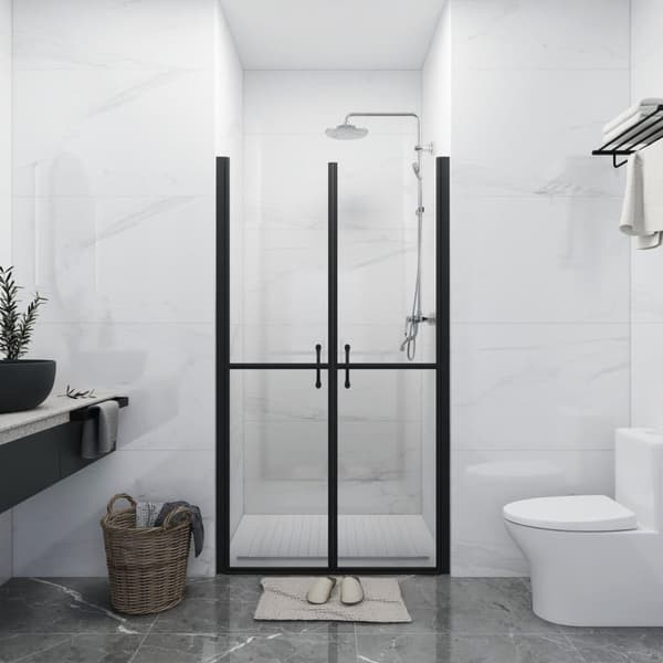 vidaXL brusedør (78-81)x190 cm klart sikkerhedsglas