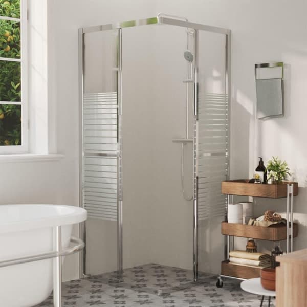 vidaXL brusekabine 80x80x180 cm sikkerhedsglas