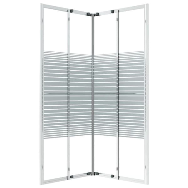 vidaXL brusekabine 80x80x180 cm sikkerhedsglas