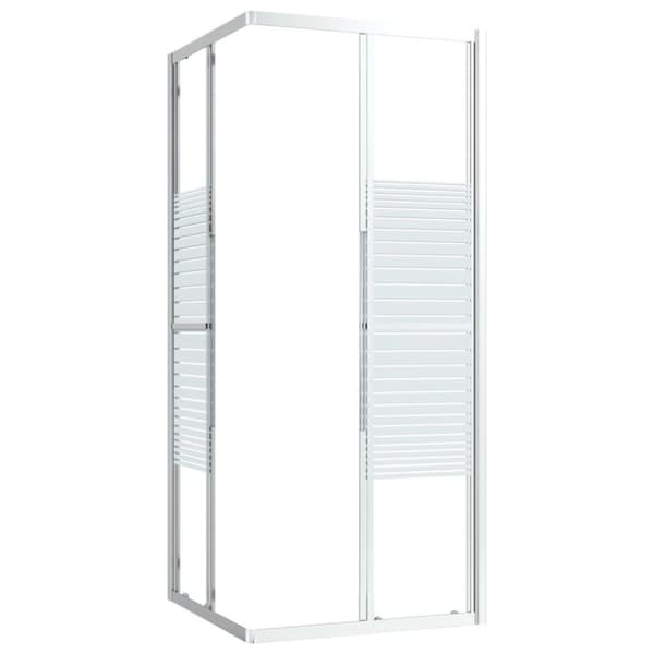vidaXL brusekabine 80x80x180 cm sikkerhedsglas