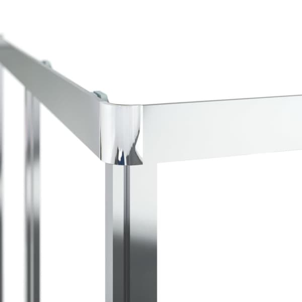 vidaXL brusekabine 80x80x180 cm sikkerhedsglas