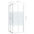Miniatyrbillede 9 af 10: vidaXL brusekabine 80x80x180 cm sikkerhedsglas