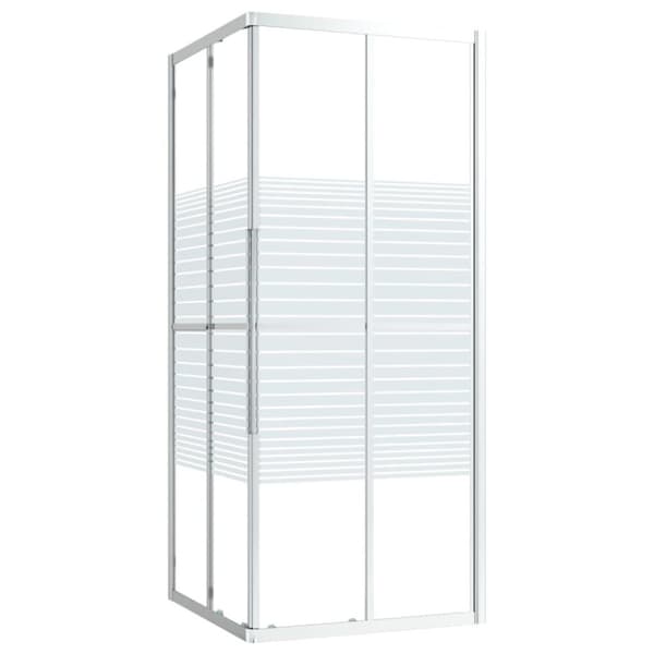 vidaXL brusekabine 80x80x180 cm sikkerhedsglas