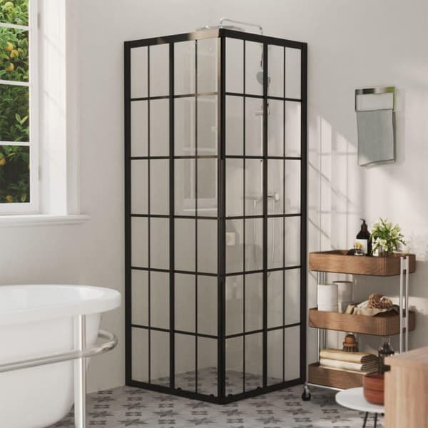 vidaXL brusekabine 70x70x180 cm sikkerhedsglas