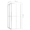 Miniatyrbillede 9 af 10: vidaXL brusekabine 80x80x180 cm sikkerhedsglas