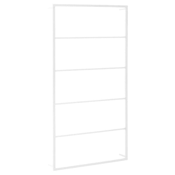 vidaXL Handdukshängare vit 60x10x116 cm stål