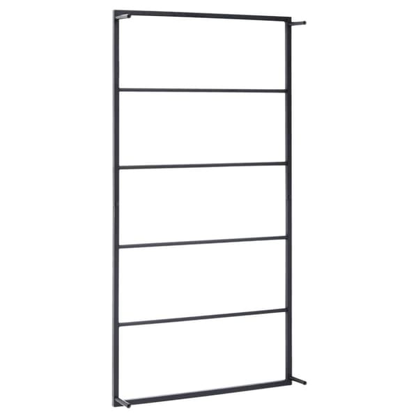 vidaXL Handdukshängare svart 60x10x116 cm stål