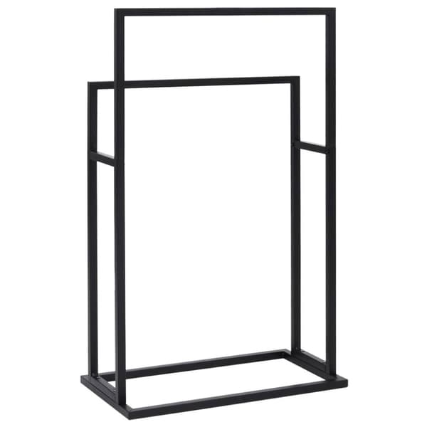 vidaXL Håndklestativ svart 48x24x78,5 cm jern
