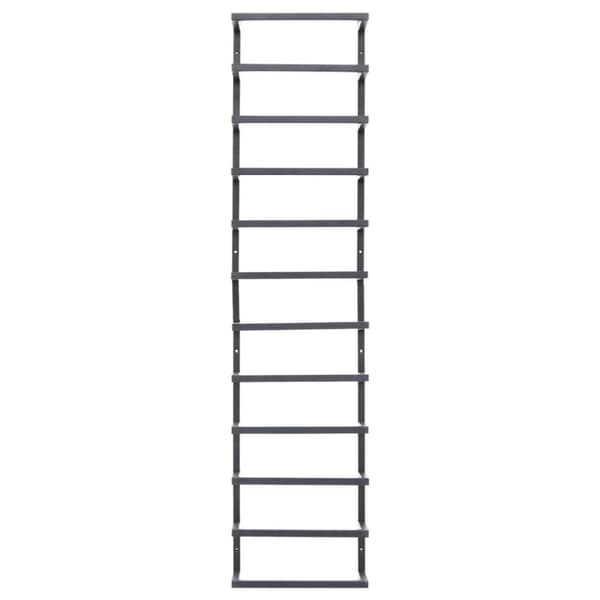 vidaXL Håndklestativ 24x12x96 cm svart stål