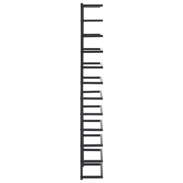 vidaXL Håndklestativ 24x12x96 cm svart stål